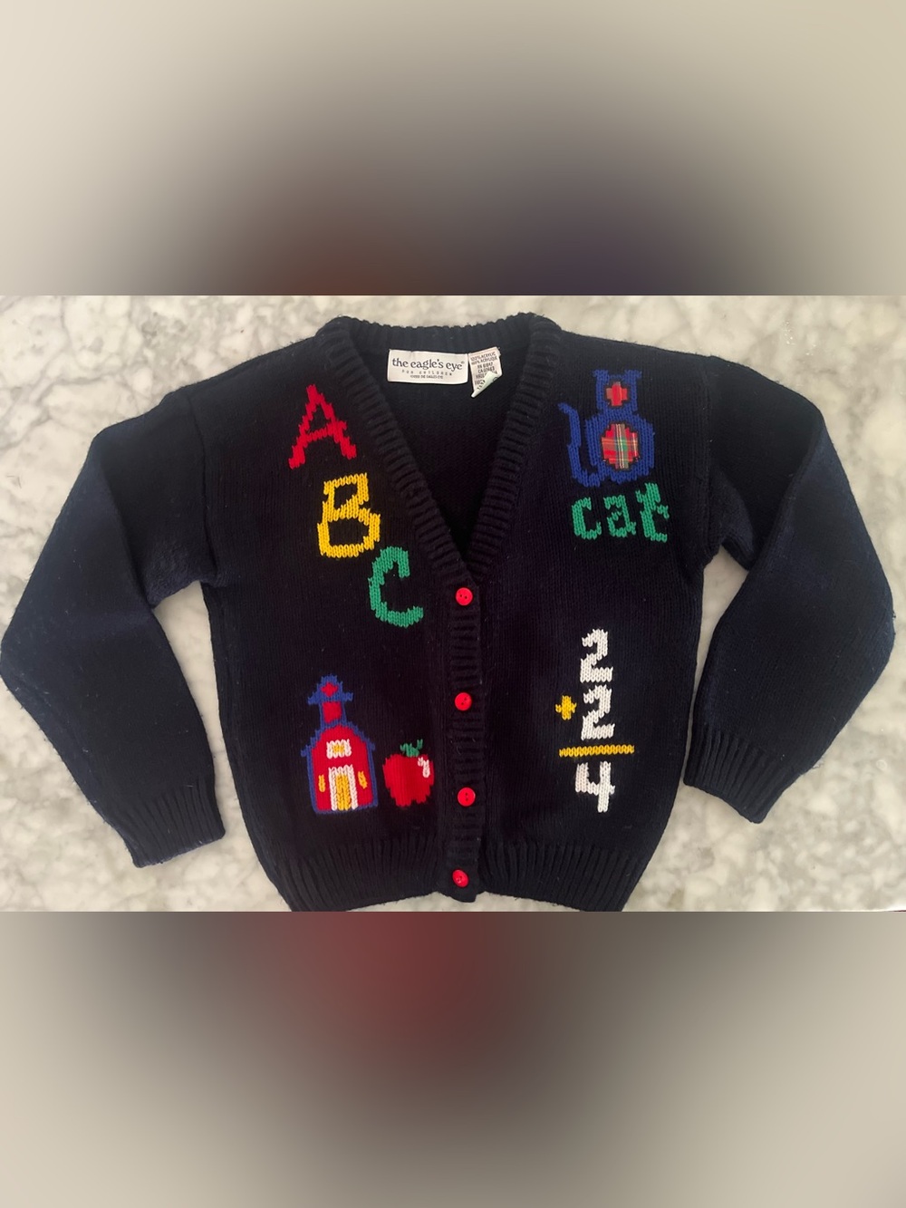 Vintage The Eagles Eye for Children School Cardigan